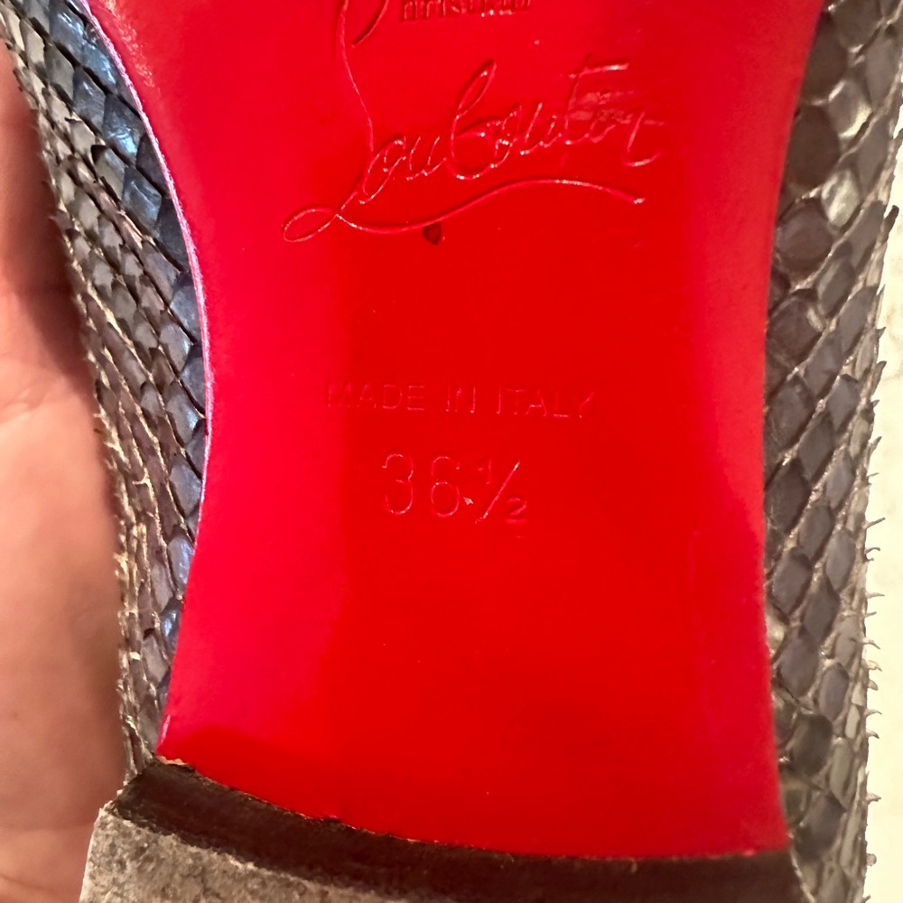 Christian Louboutin Python Flats - image 8